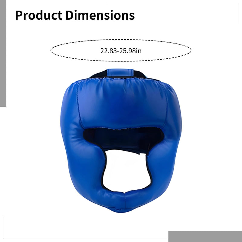 2 Pcs Boxing Headgear, Training Boxing Headgear for Men, Adjustable Size, Ideal for Kickboxing, MMA, Taekwondo, Blue and Black