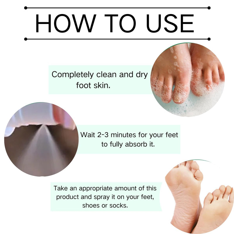 2PCS Foot Spray with Tea Tree Oil,Tea Tree Oil Feet Spray,Foot & Shoe Freshness,Quick-Drying and Travel-Friendly - BeesActive Australia