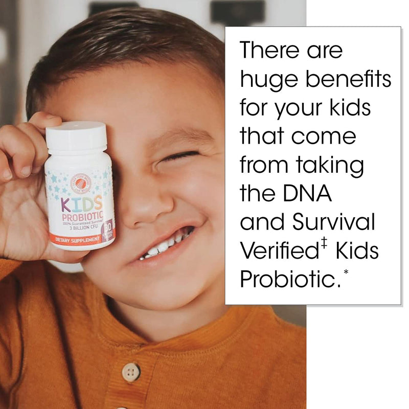 Silver Fern Brand Kids Ultimate Probiotic - 2 Bottles - 30 Chewable Tablets Each - Sugar & Gluten Free - Children's Dietary Supplement - DNA & Survivability Verified - Digestive & Immune Support 2 Bottles (30 Count Each)