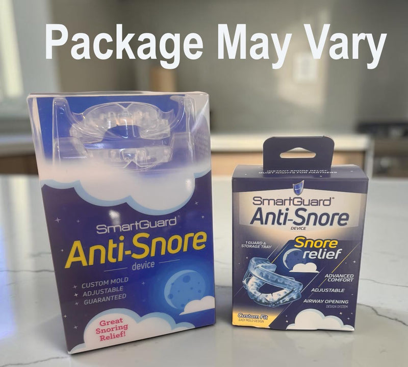 SmartGuard Anti Snore Device. New Customizable Snore Reducing Mouthpiece – Reduce Snoring Aid for Men and Women – Most Comfortable and Adjustable Oral Appliance - Holds Jaw Forward to Open Airway