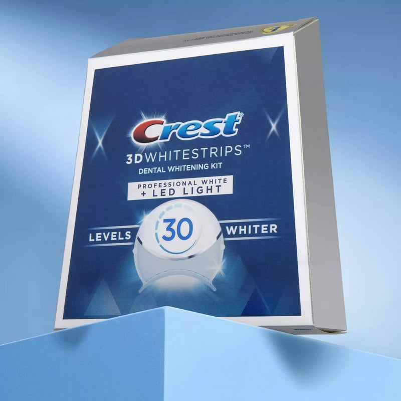 Crest 3D Whitestrips Professional White with Hydrogen Peroxide + LED Light Teeth Whitening Kit - 19 Treatments - BeesActive Australia