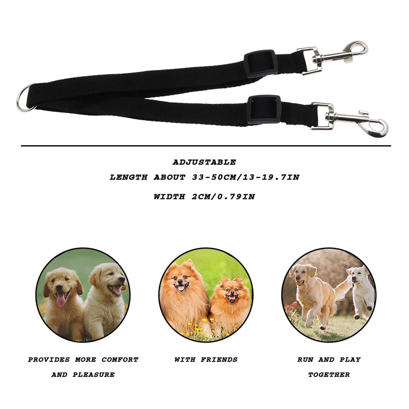 2pcs Double Pet Trainer Leash No Tangle Double Dog Dual Splitter Walking Trainer Leash for Walking Puppy Small Medium Large Dog - BeesActive Australia