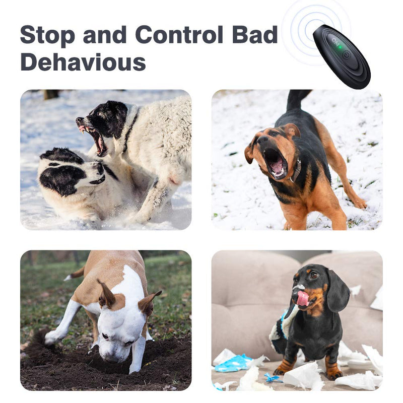 Bubbacare Anti Barking Device Dogs, 16.4 Feet Long Range Bark Control Ultrasonic Device, Portable Rechargeable Bark Control for Dogs, Dog Training and Behavior Correction - BeesActive Australia