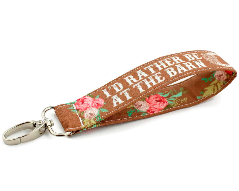 Horse Gifts For Women, Horseshoe Keychain, Equestrian Accessories, Country Girl, I'd Rather Be At The Barn - BeesActive Australia