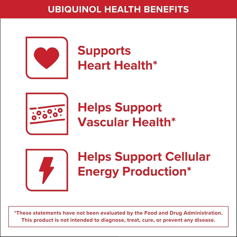 Qunol Mega Ubiquinol CoQ10 100mg, Superior Absorption, 240 Softgels | #1 Cardiologist Recommended Supplement for Heart Health, Coenzyme Q10 Supplement to support Vascular Health & Cellular Energy 120 Count (Pack of 2)