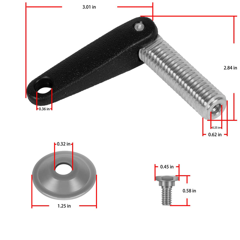 Clamp Screw & Handle Outboard Motor Replacement Parts Kit Fit For Johnson Evinrude Outboard, Replace For 433675 0433675 - BeesActive Australia