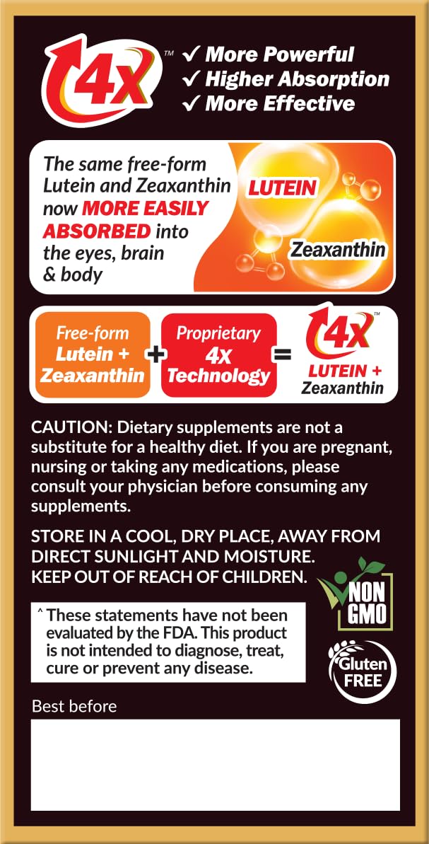 AFC Japan Ultimate Vision PRO Lutein Zeaxanthin Macular Health - 45 softgel | 45 days' supply, free-form lutein, zeaxanthin, bilberry extract, eye nutrients for blurry or dry eyes, macular health support 1