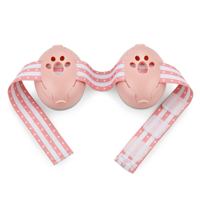 PandaEar Baby Ear Protection, Noise Cancelling Headphones for Babies, Noise Reduction Earmuffs for Infant and Toddlers Pink