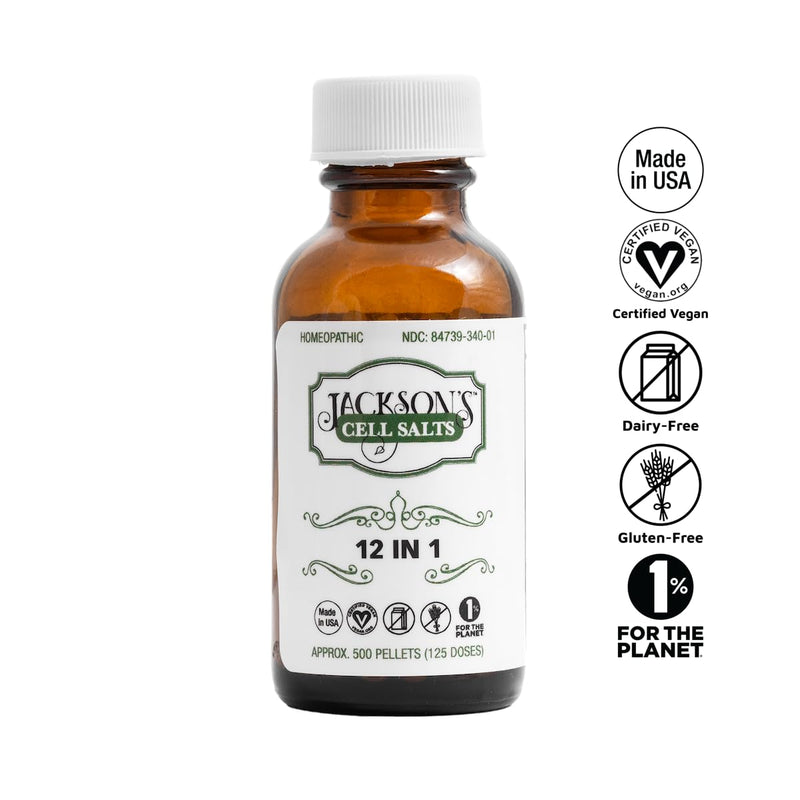 Jackson‚Äôs 12-in-1 Cell Salt Combo (500 Pellets / 125 Doses) ‚Äì Certified Vegan, Lactose-Free ‚Äì Made in USA 500 Count (Pack of 1) - BeesActive Australia