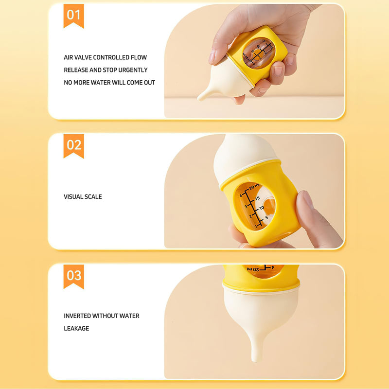 Auiremrti breeding bottle for cats, 20 ml silicone cat milk bottle, soft pet bottle for kittens and puppies, kitten accessories for feeding, colostrum bottle - BeesActive Australia