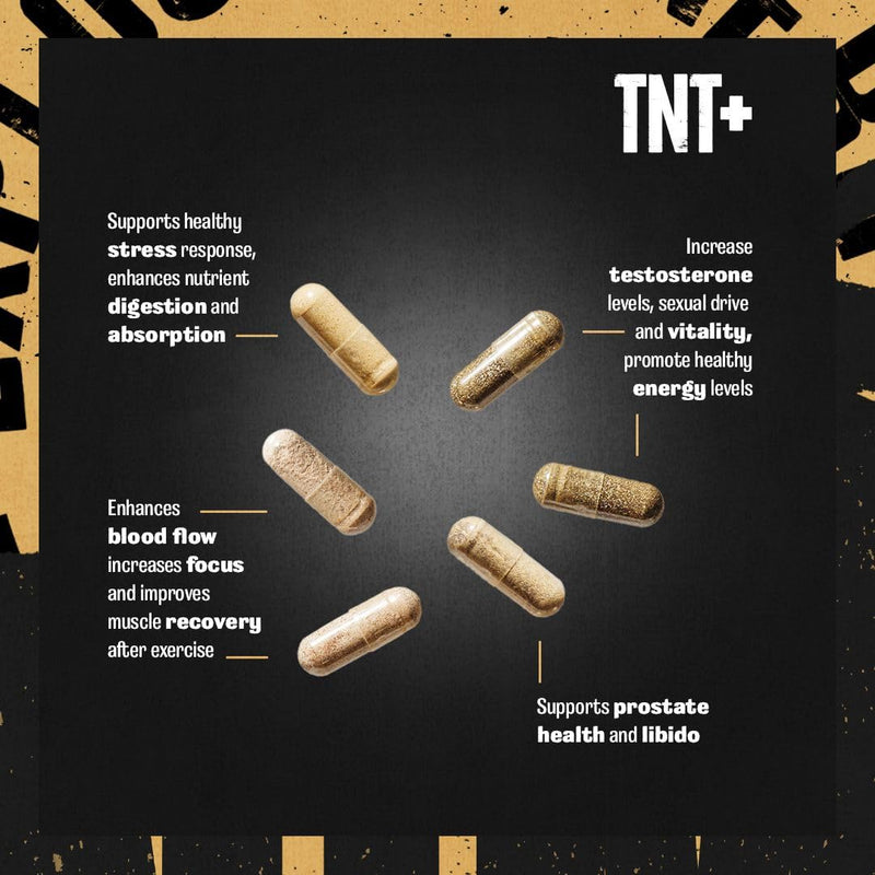 Animal TNT+ - Mens Support, Prostate Support, Adaptogen & Stress Support, Nitric Oxide Nutritional Supplement