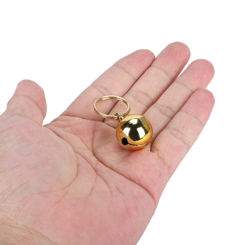 2 Pack Rustproof Copper Bells Extra Loud Cat Dog Portable Collar Bell for Birds and Wildlife Protection (Gold) - BeesActive Australia