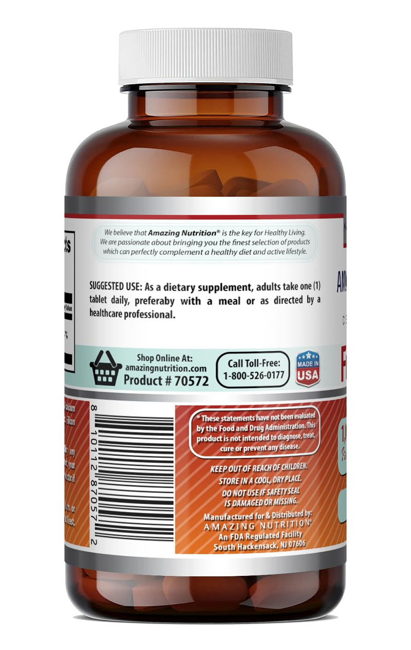 Amazing Formulas Folic Acid 1000 Mcg (1 Mg) | 240 Tablets Supplement | Vitamin B9 | Non-GMO | Gluten Free | Made in USA Unflavored - 240 Count
