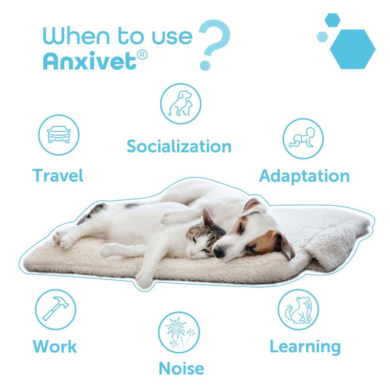 MP Labo Anxivet - Promotes Well-being and Adaptation to Stressful Daily Situations for Dogs and Cats (250 mg 28 IU 30 Capsules)
