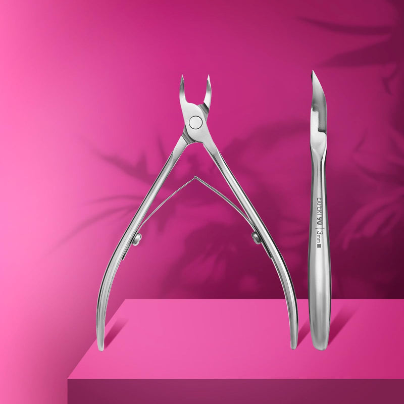STALEKS PRO Expert 90 3mm Professional Cuticle Nippers – Stainless Steel Skin Nippers for Manicure 3 mm - BeesActive Australia
