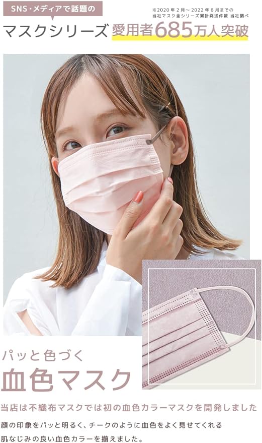 WEIMALL Mask, Color Mask, Nuance Color, Complexion Color, 10 Individually Packaged, Won't Hurt Your Ears, Non-woven Mask, As Seen on TV - BeesActive Australia