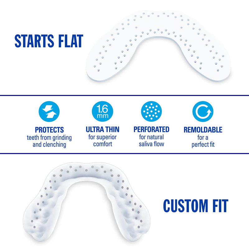 Nighttime Dental Protector – Comfortable Mouth Guard for Bruxism - Custom Fitted Protection for Teeth Grinding and Jaw Clenching Plus Storage Case