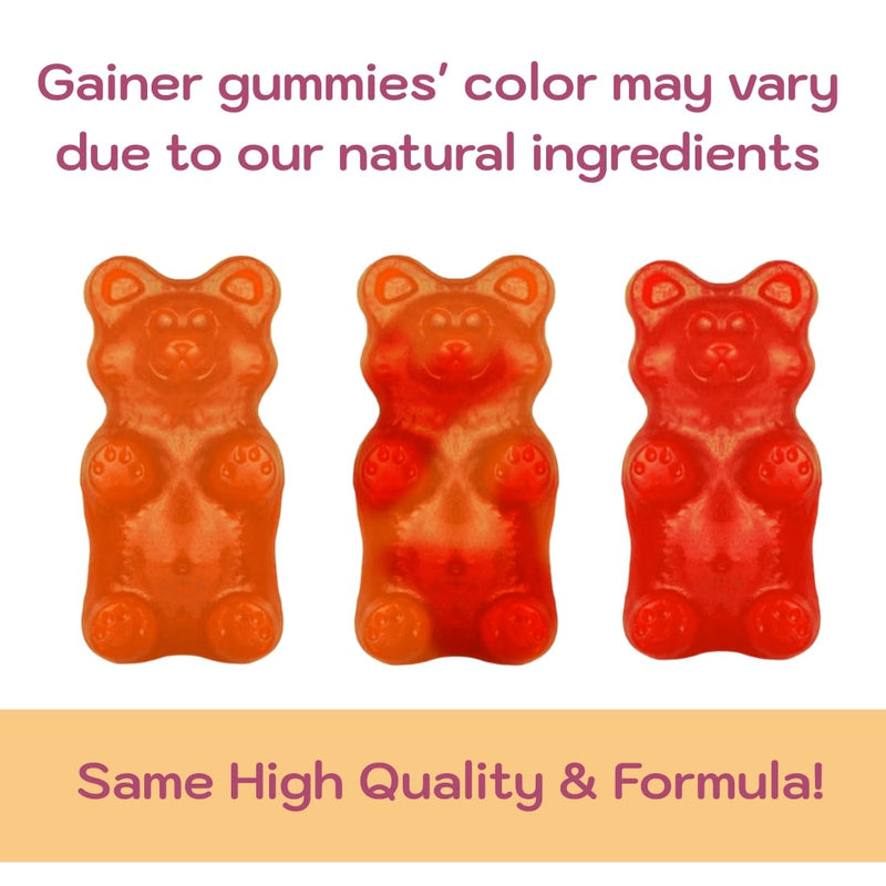 Gainer Gummies for Women Men Elderly and Kids | Clinically Studied Ingredients | 10 in 1 with L-Lysine Gentian Root Vitamin B | Non-GMO Sugar Free Vegan | 60 Count