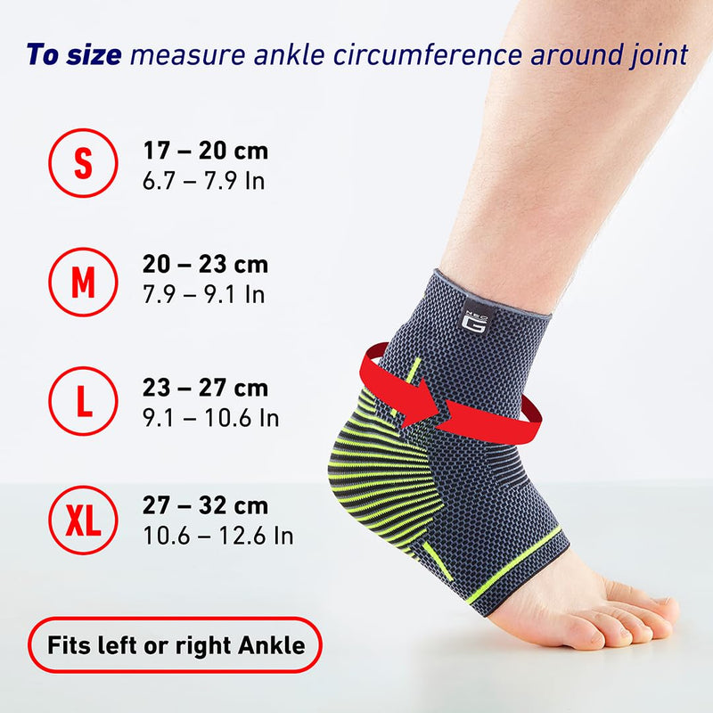 Neo-G Achilles Tendon Support With Silicone Tendon Cushion - Achilles Tendonitis Brace Ankle Support For Men And Women – Targeted Ankle Compression Sleeve - Breathable - Active Plus (Medium) Medium