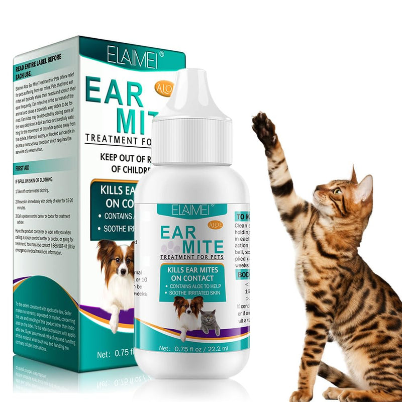 Dog Ear Infection Treatment Dog Ear Drops Ear Mite Treatment For Dog Ear Cleaner for Alleviation Suffering From, Ear Mites, Ear Inflammation Itching and Odours Stinky Stuff