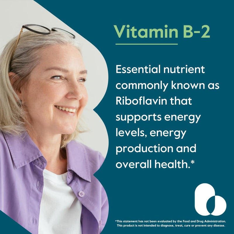 BESTVITE Vitamin B-2 (Riboflavin) 400mg (240 Veg Caps) (120x2) | High Potency - No Stearates - Vegan - Non GMO - Gluten Free - Energy, Skin & Cellular Health* 240 Count (Pack of 1)
