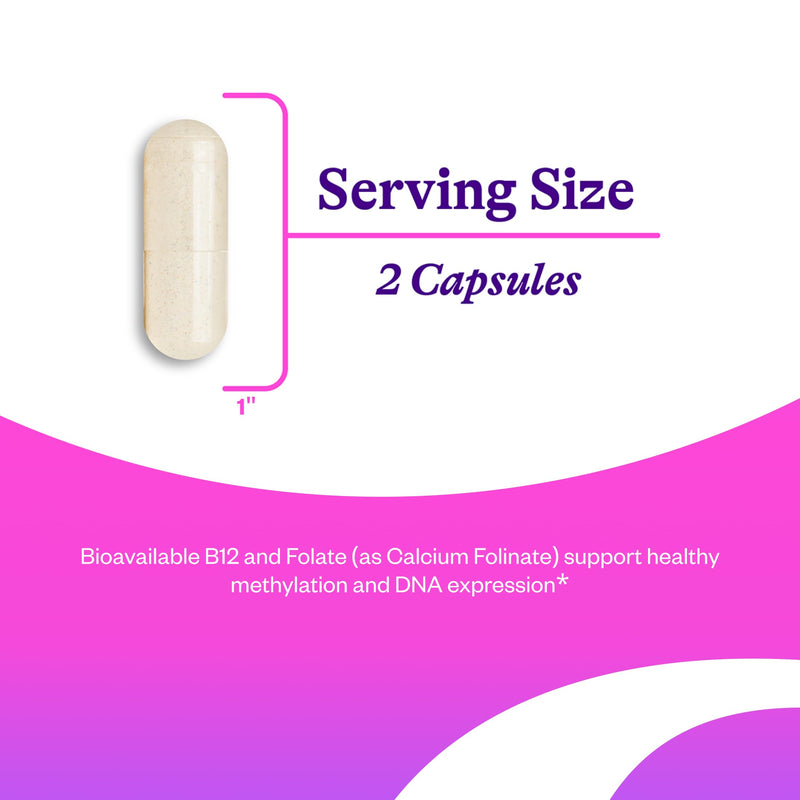 Seeking Health Prenatal Essentials - Brain Health Support Supplement with Vitamin B12 & K2 - Folate Supplement for Pregnancy & Prenatal Support - 60 Capsules