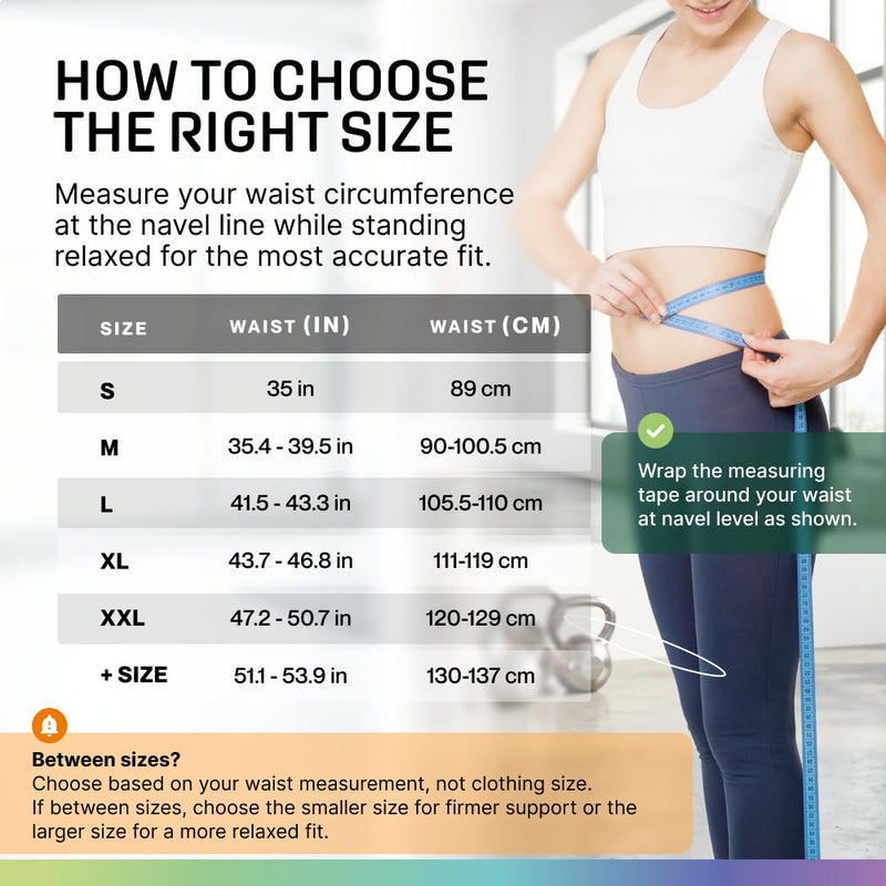 Modvel Back Brace for Lower Back Pain Women and Men – Lumbar Support Belt for Sciatica, Herniated Disc, Muscle Strain – Adjustable Breathable Work Brace with 6 Stays – Support for Posture – Size L Large BLACK 1