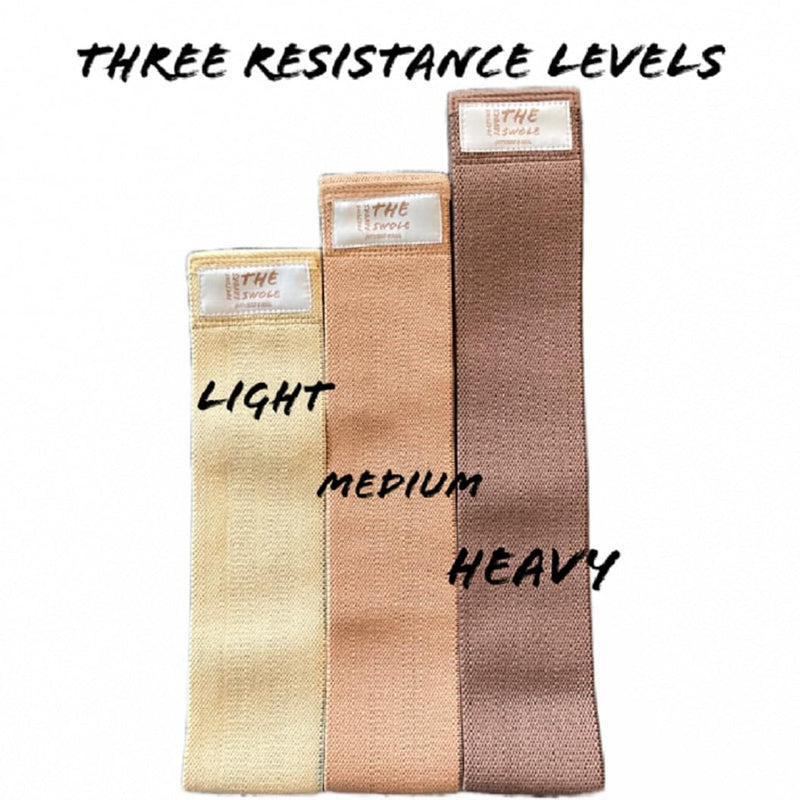 Booty Band Resistance Band Set, Fabric with Non-Slip Design, 3 Levels Resistance Workout Bands for Women and Men for Fitness at Home, Gym, Yoga, Pilates by Fortune Favors The Swole