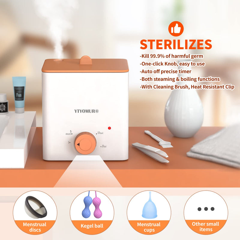 Menstrual Disc with Sterilizer- Menstrual Cup Sterilizer Steamer with 2 Soft & Reusable Period Disc, Menstrual Cups Period Cup Kit Sterilizer+disc - BeesActive Australia