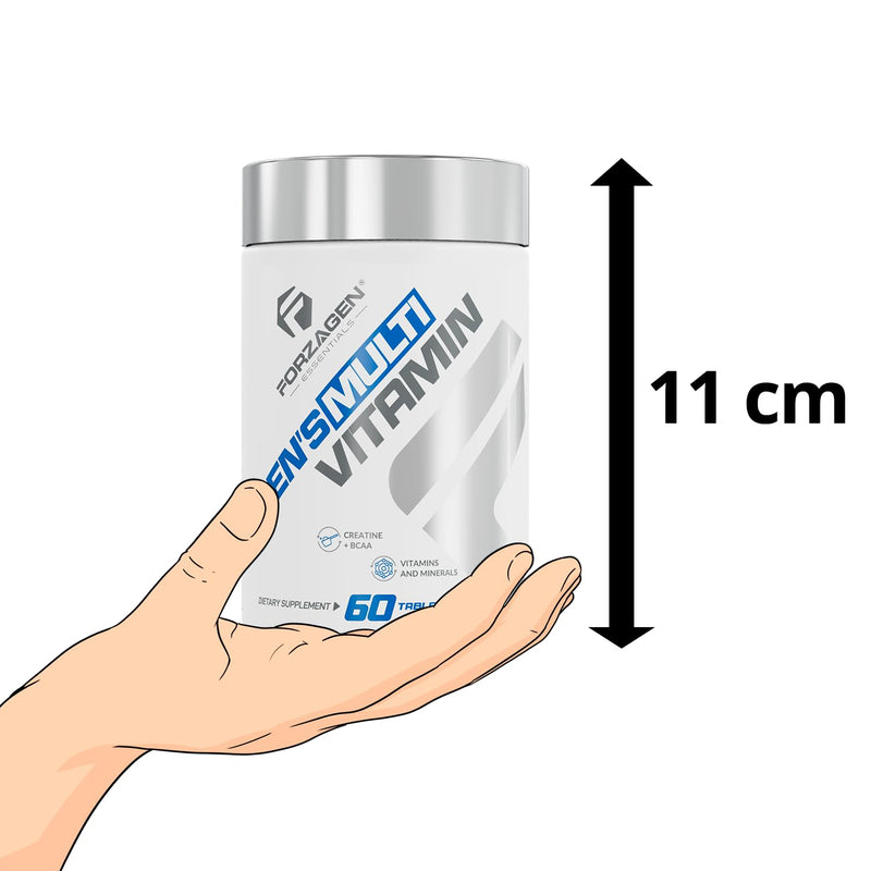 Forzagen Essentials Men's Multivitamin with Creatine and BCAA, Complete Vitamin and Mineral Complex, 60 Tablets