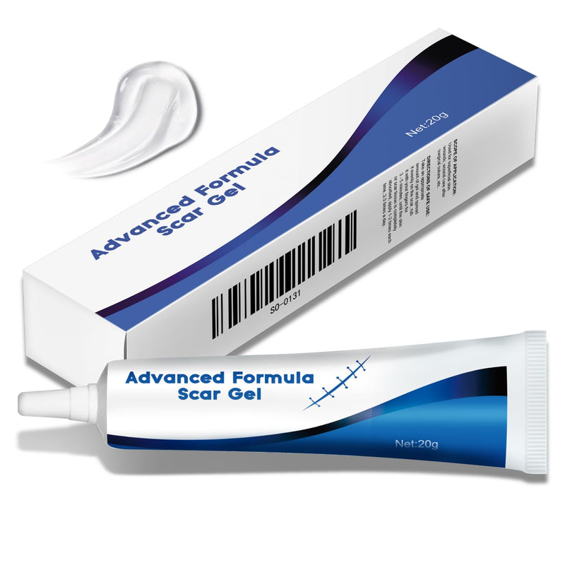 Advance Scar Gel, Scar Cream, Advanced Formula Scar Gel for Old & New Scars, Surgical Scars, Face, Body, Leg, Burns, Acene, C-Section, Stretch Marks, Keloids, Scar Removal for Adults & Kids