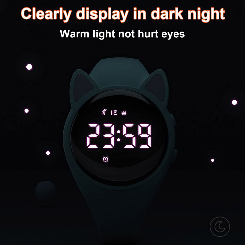 Fitness Tracker Pedometer Watch, No App No Phone Required, USB Charge 1 Hour for 20 Days Use, IP68 Waterproof Digital Watch with Alarm Clock Timer Distance Step Tracker for Kid Teen Boys Girls White+Pink - BeesActive Australia