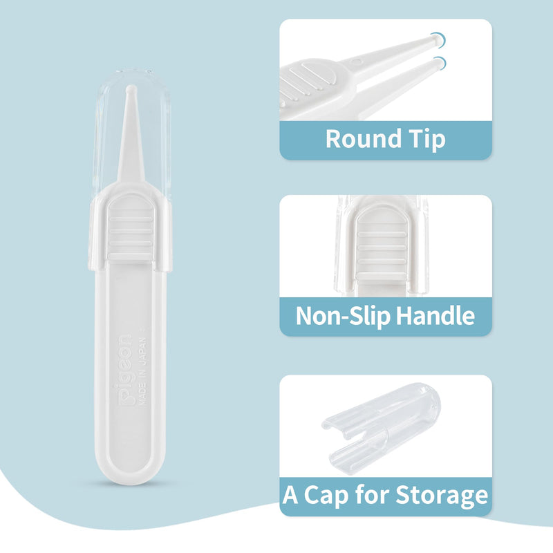 Pigeon 4-in-1 Baby Grooming Kit with Storage Case, Safe Baby Care Products, Newborn Essentials, Includes Newborn Nail Scissors, Brush, Baby Tweezer, and Nasal Sucker Clear Nose 0+ Month - BeesActive Australia