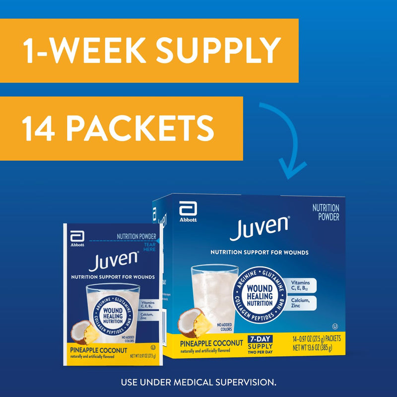 Juven Nutrition Support for Wound Healing, Pineapple Coconut, 14ct 14 Count