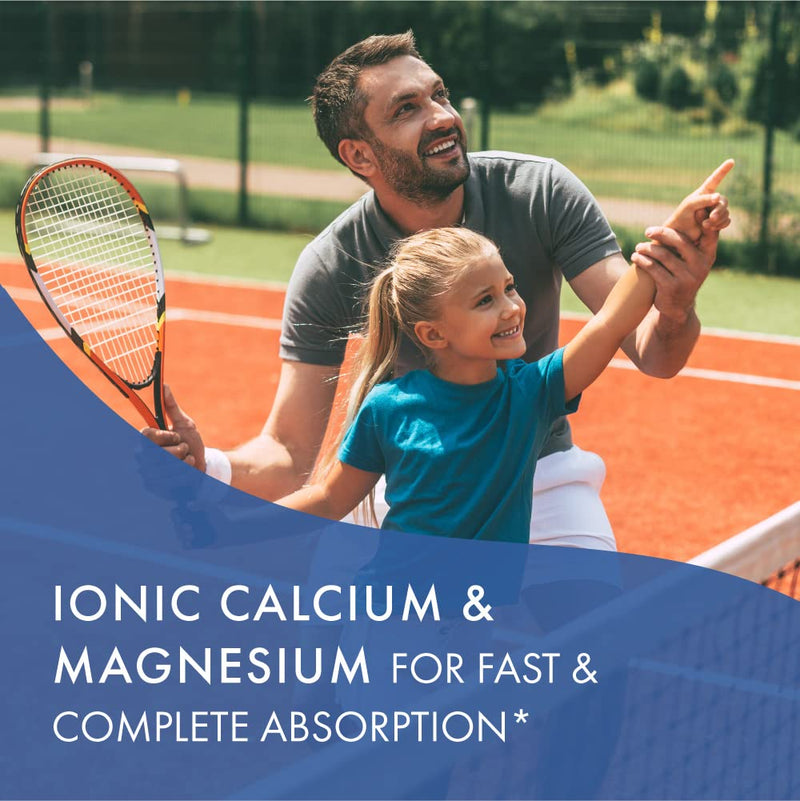 Pure Essence Ionic Super D-K Calcium Plus by Pure Essence - with Extra Magnesium, Vitamin D3, Vitamin K2 for Strong Bones and Stress Relief - Orange Vanilla - 7.41oz