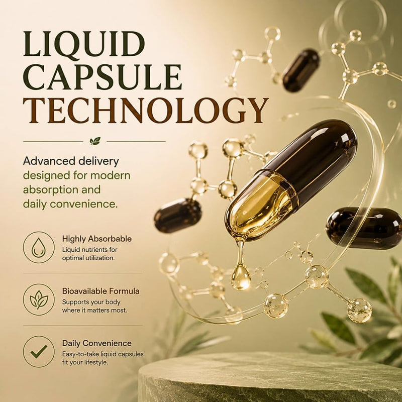 Liquid Multivitamin Complete – Energy & Overall Wellness Support with 29 Essential Nutrients, Halal Supplement, Made in USA