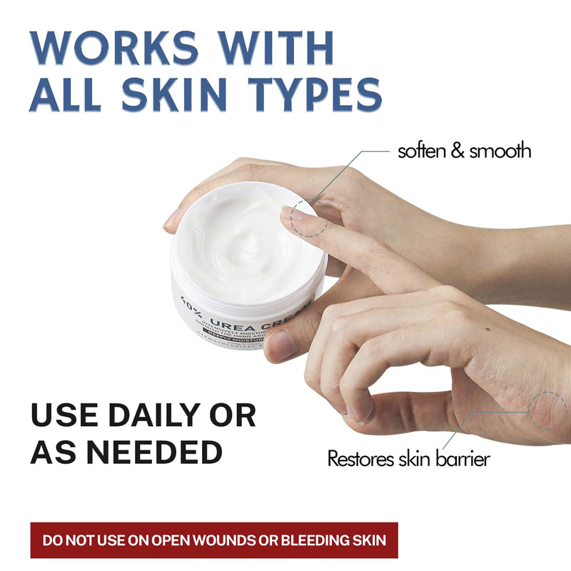 OUKEYA Urea Cream 40 Percent,Foot & Hand Cream for Dry Cracked,Urea Lotion for Feet Maximum Strength 5.29Oz-1P