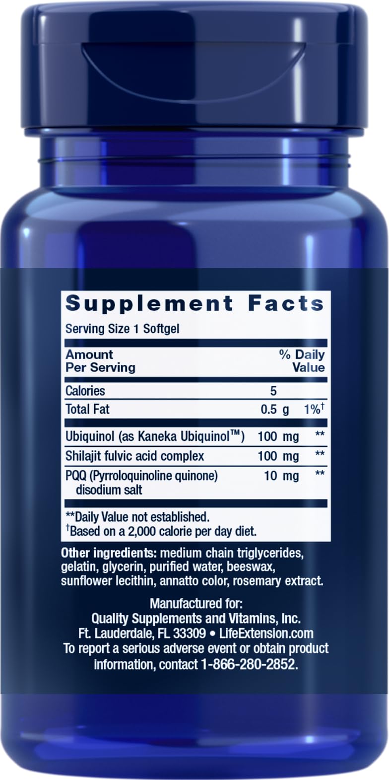 Life Extension Super Ubiquinol CoQ10 with PQQ, 50 Softgels 50 Count (Pack of 1)