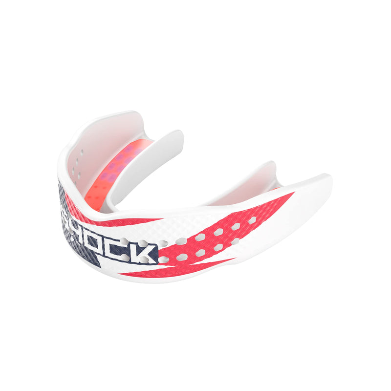 Shock Doctor Trash Talker Basketball Strapless Clear Stars & Stripes Adult - BeesActive Australia