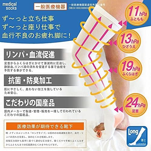[Pourlemaman] Elastic stockings, health fan, medical socks, medical use, long type, general medical equipment - BeesActive Australia