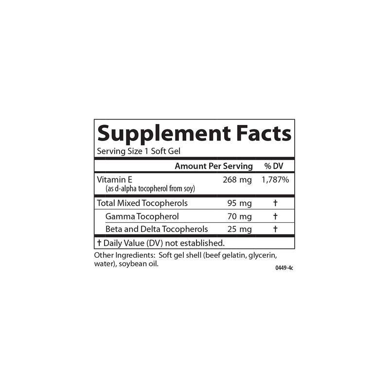 Carlson E-Gems Plus, 400 IU (268 mg), Optimal Wellness, 140 Soft Gels | Natural-Source Vitamin E