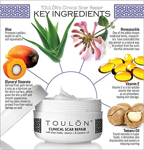 TOULON Scar Removal Cream to Best Remove Old & New Scars with Tamanu Oil