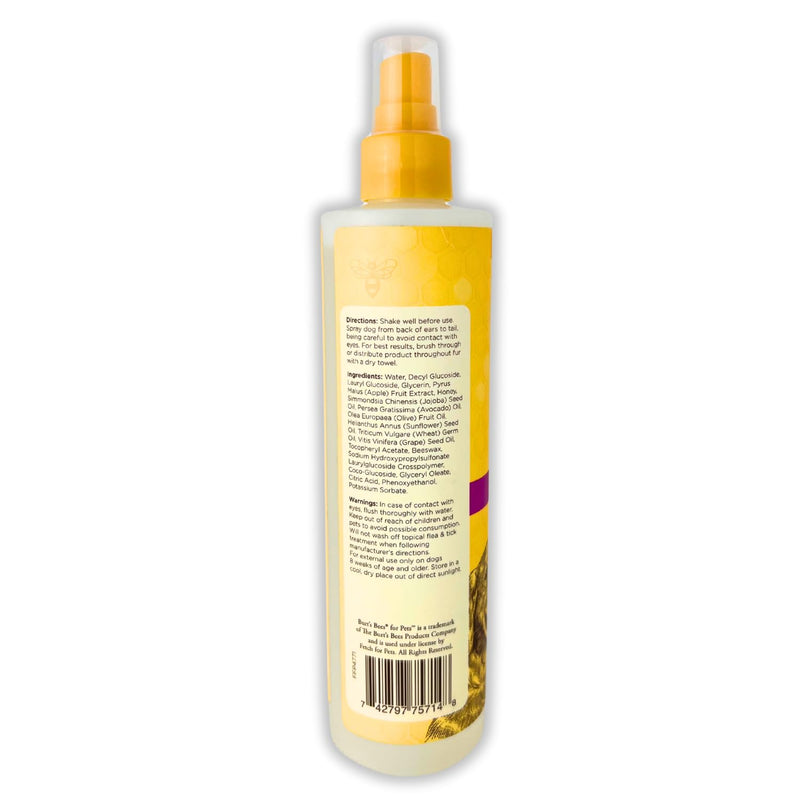 Burt's Bees for Pets Natural Waterless Dog Shampoo Spray with Apple & Honey, Dry Shampoo for Dogs, Sulfate & Paraben Free, pH Balanced, 10oz Dog Dry Shampoo, Bundle with NOAHIAN Dog Groom Bath Brush - BeesActive Australia