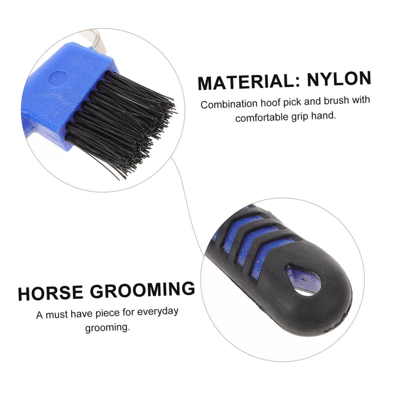 hoof pick with brush and scraper soft grip hoof pick horse brush Horse hook hoof brush Horse soft Grooming Tools Horse Stuff Horse Hoof Pick Brush toy goat to weave cleaning brush - BeesActive Australia