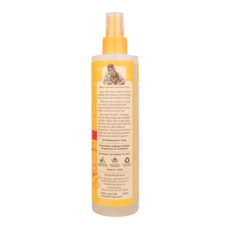 Burt's Bees for Pets Naturally Derived Hot Spot Spray for Dogs - Relieves & Soothes Dog Hot Spots - Made with Apple Cider Vinegar & Aloe Vera - Cruelty Free, 10 Oz - 2 Pack Unscented 10 Fl Oz (Pack of 2) - BeesActive Australia