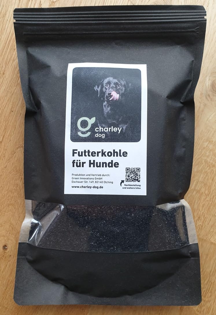 Charley Dog Food Charcoal for Dogs, 750 ml Bag, Premium Feed Charcoal for Healthy Digestion, Prevention and Natural Instant Aid for Diarrhoea, Acidity and Flatulence