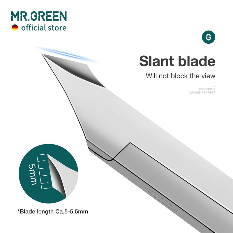 MR.GREEN Cuticle Nippers Nail Manicure Scissors Cuticle Clippers Trimmer Dead Skin Remover Stainless Steel Cutters Beauty Tool With Pusher (Mr-1028) Mr-1028