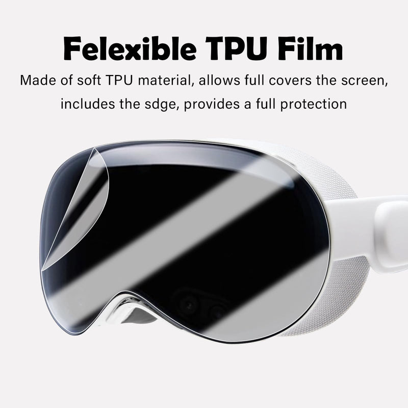 for Apple Vision Pro Screen Protector, TPU Hydrogel Screen Protective,3D Flexible Curved Full Coverage Edge Protection,HD Clear Bubble Free Screen Protective for Apple Vision Pro - BeesActive Australia