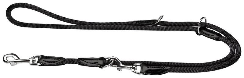 HUNTER Freestyle Adjustable Dog Lead Heavy Duty Weatherproof 1.0/200cm Black 1.0 x 200cm