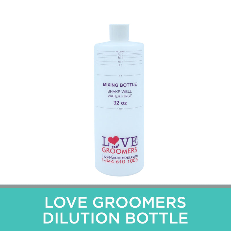 32oz Dilution Bottles - Set of 4 - Professional Pet Shampoo Dilution Bottles for Dog Grooming - Perfect Mixing Bottles for Shampoo, Conditioner, and Grooming Solutions 14716-4 - PawsPlanet Australia